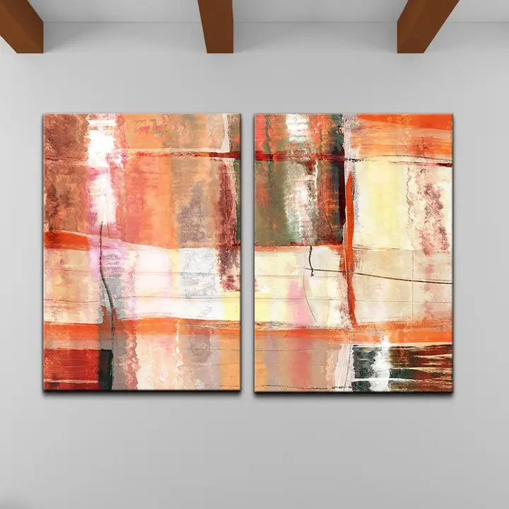 Abstract Spa' 2-piece Canvas Wall Art Set