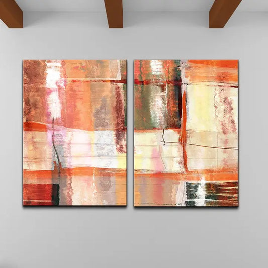 Abstract Spa' 2-piece Canvas Wall Art Set
