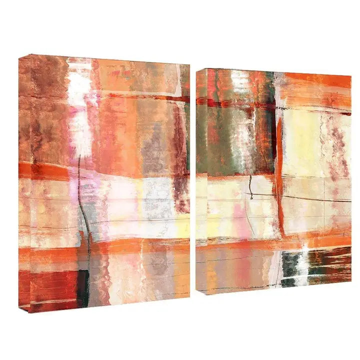 Abstract Spa' 2-piece Canvas Wall Art Set