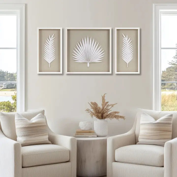 Handmade Rice Paper Palm Leaves Wall Decor